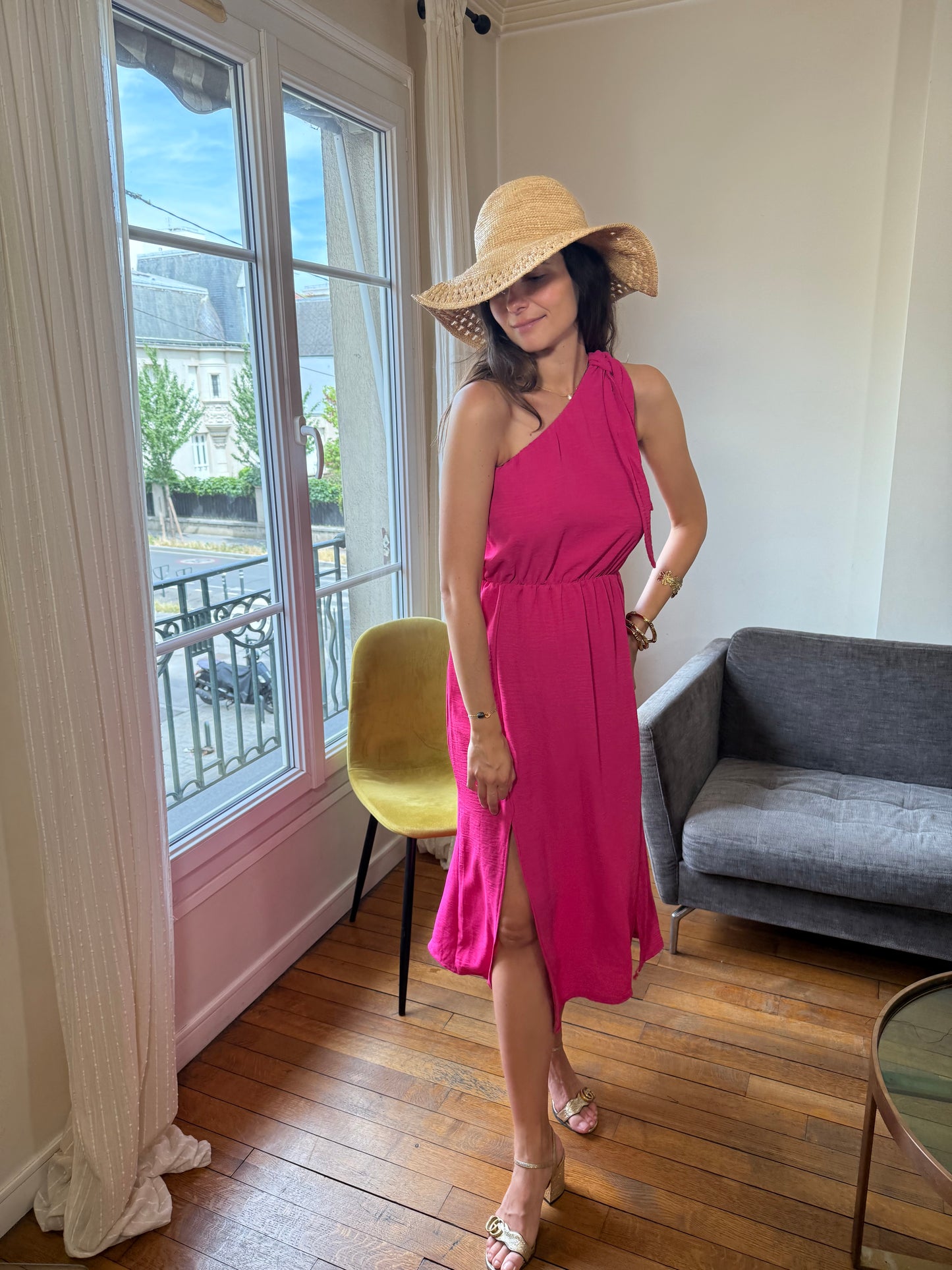 Robe Julia Fushia
