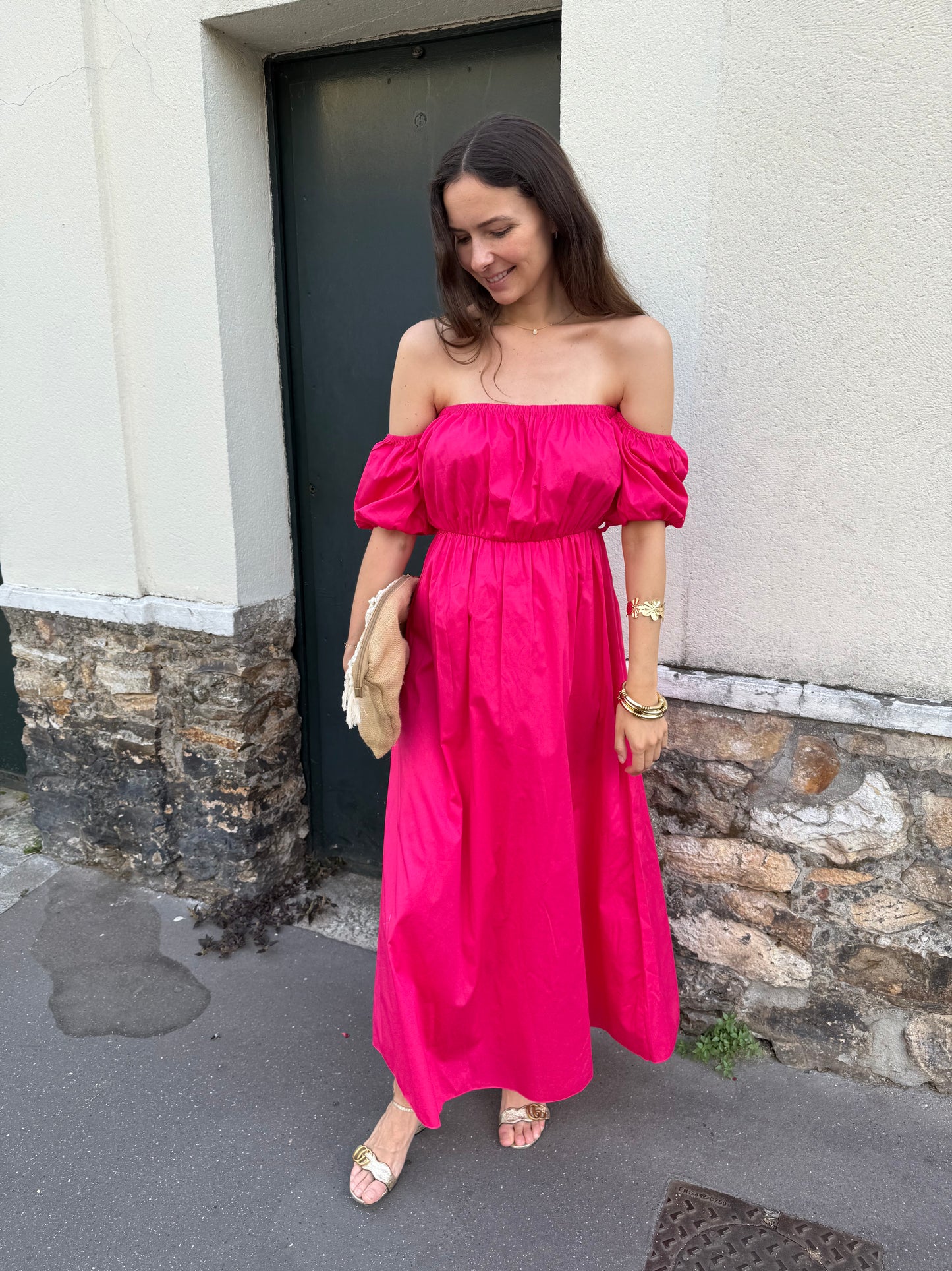 Robe Rina fushia