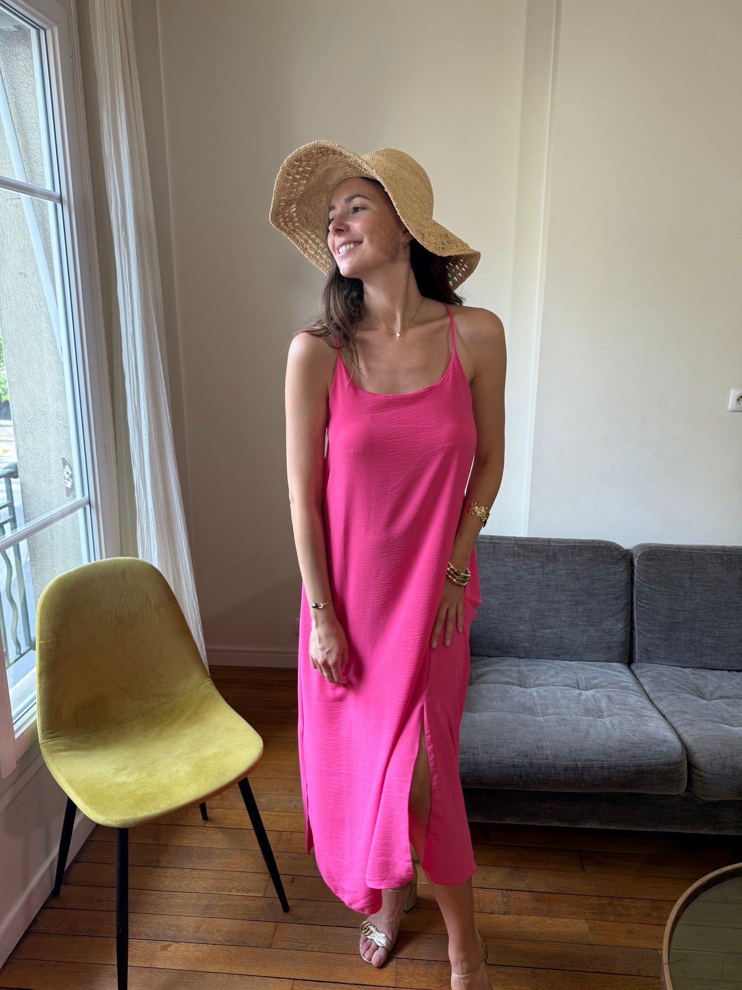 Robe Nina fushia