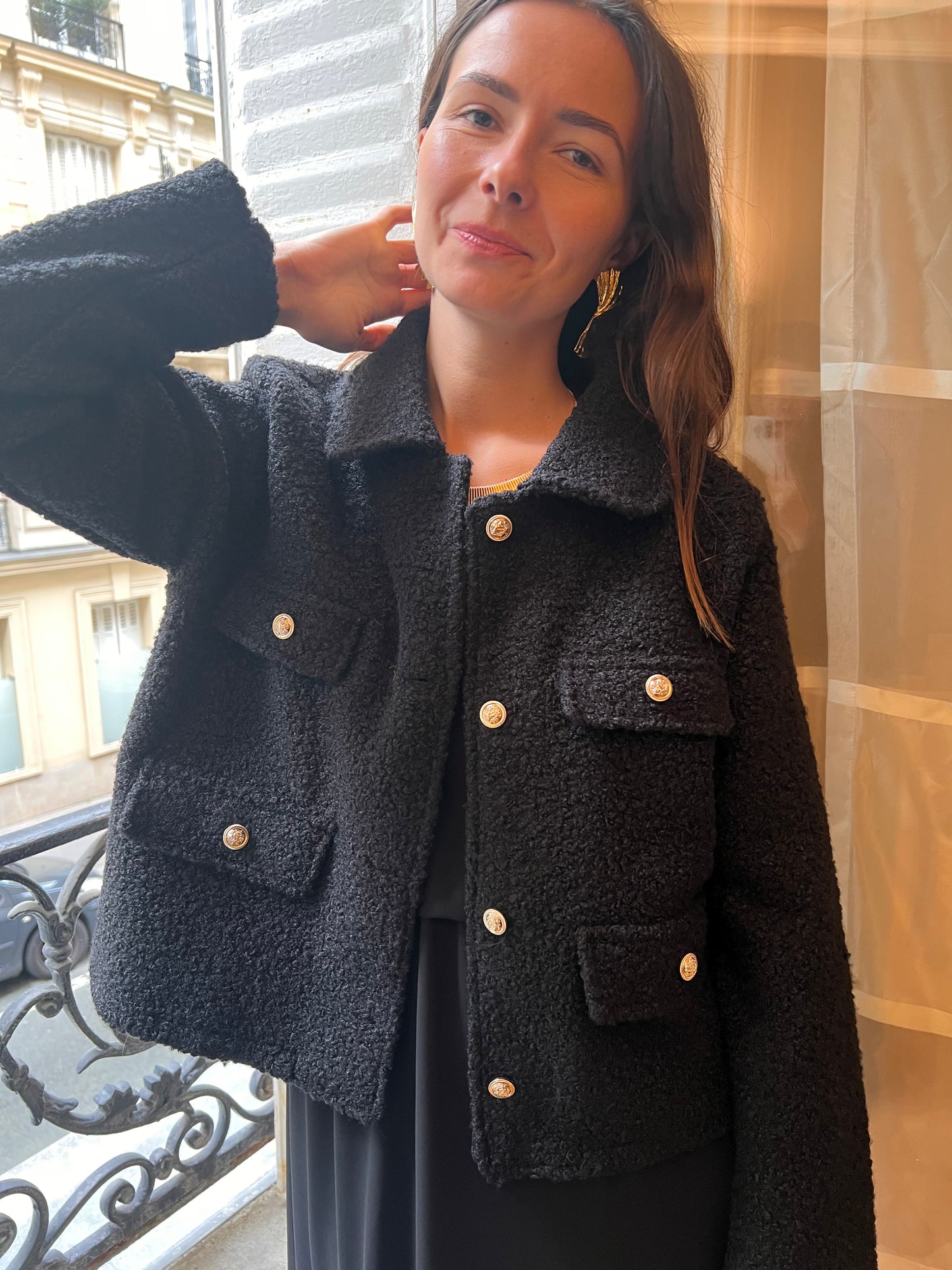 Veste Lolia noir taille unique 34 au 42