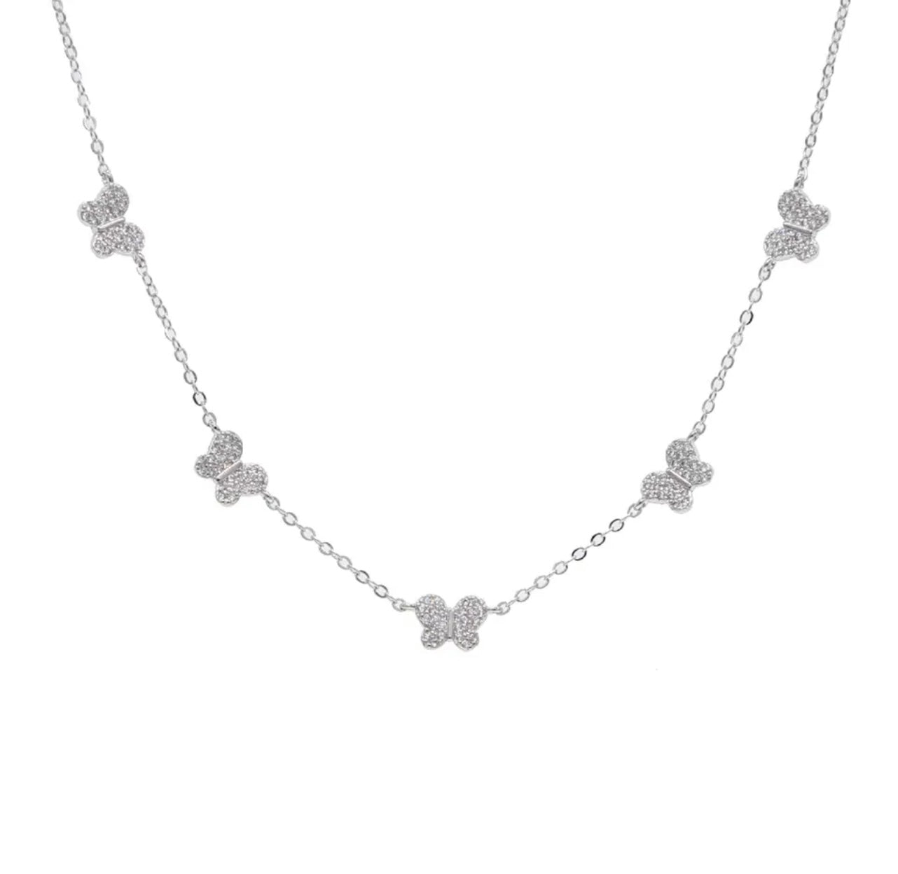 Collier multi papillons