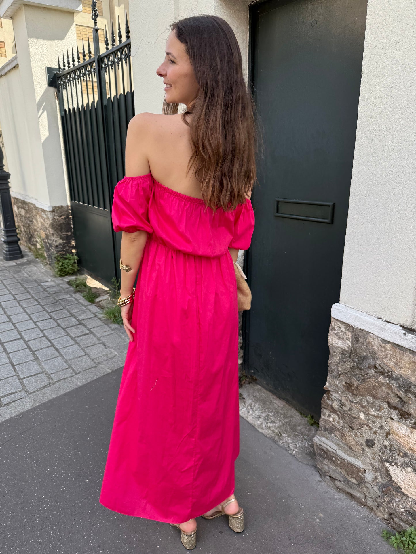 Robe Rina fushia