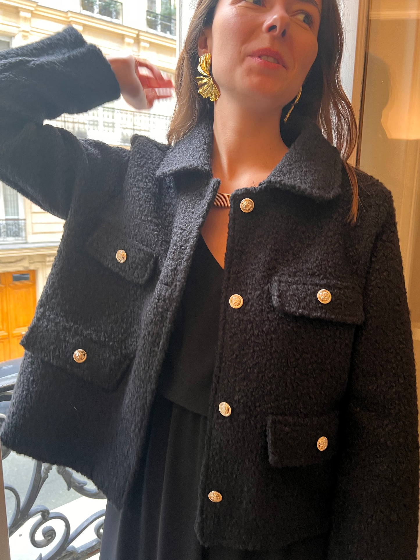Veste Lolia noir taille unique 34 au 42