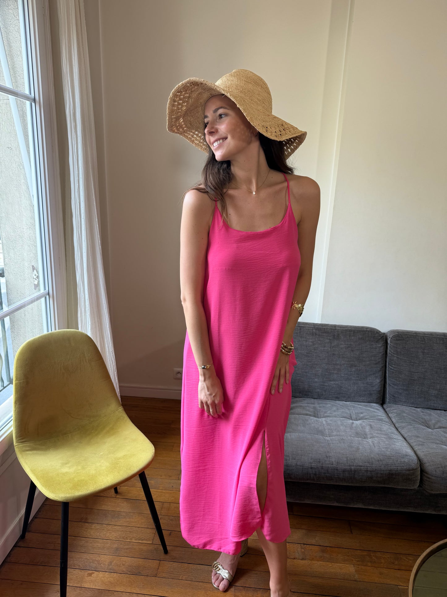 Robe Nina fushia