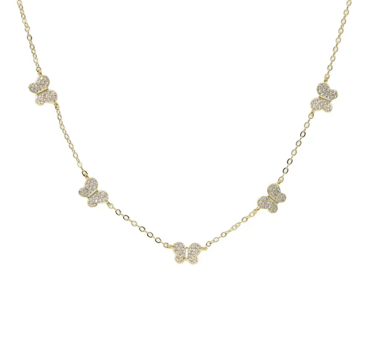 Collier multi papillons