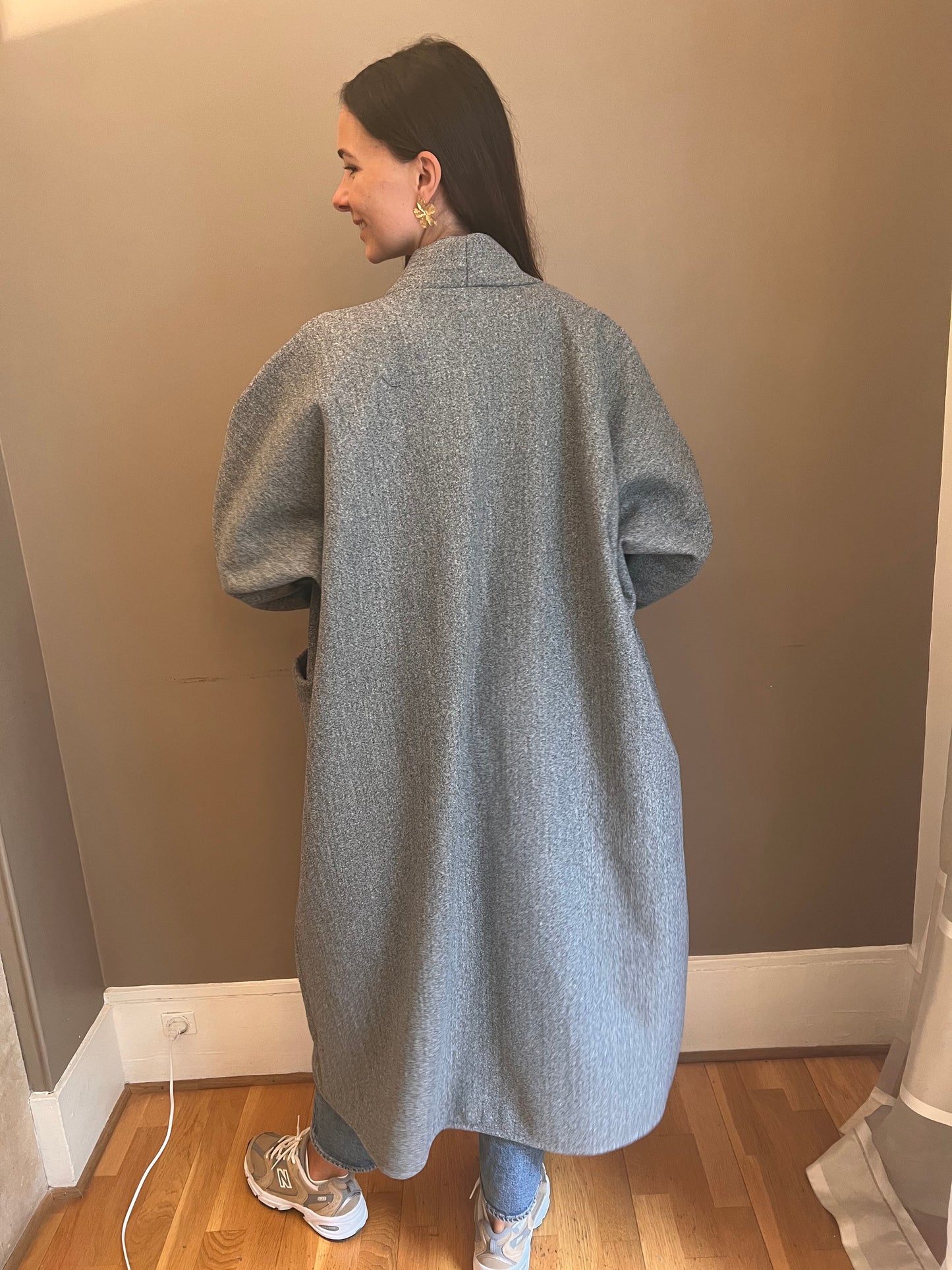 Manteau Bluma gris taille unique 34 au 48