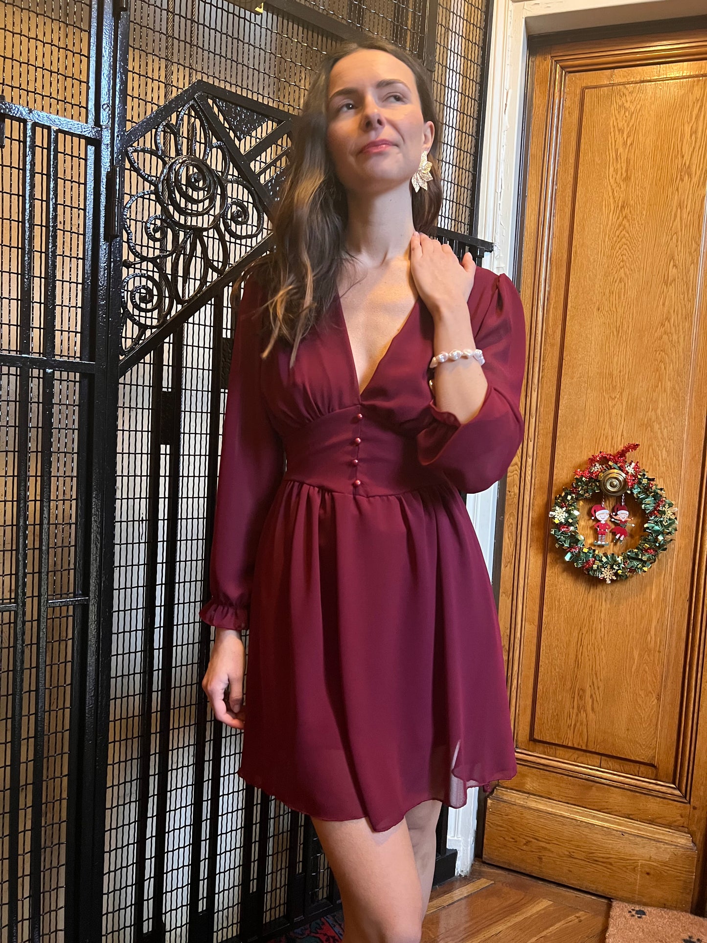 Robe Lily bordeaux