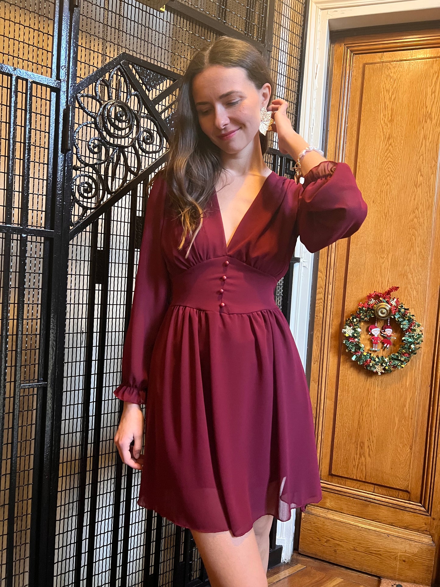 Robe Lily bordeaux