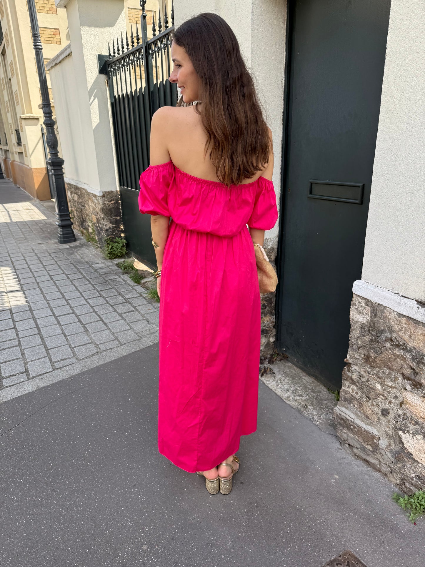 Robe Rina fushia