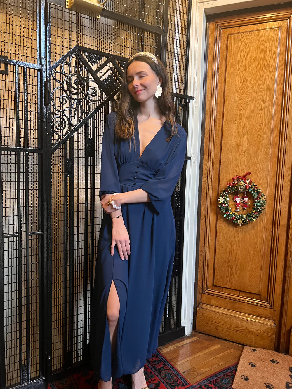 Robe NINA BLEU MARINE