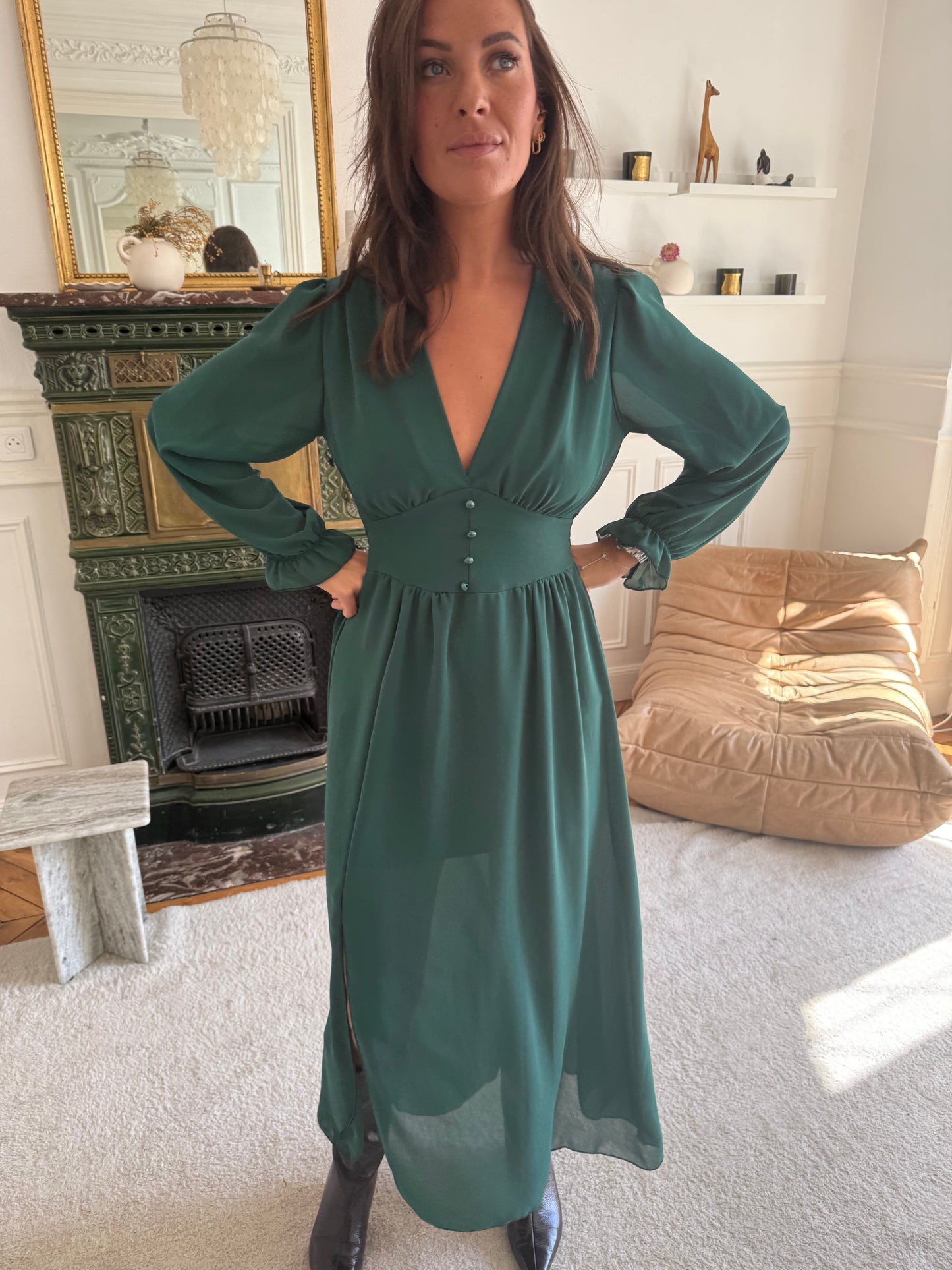 Robe Nina verte