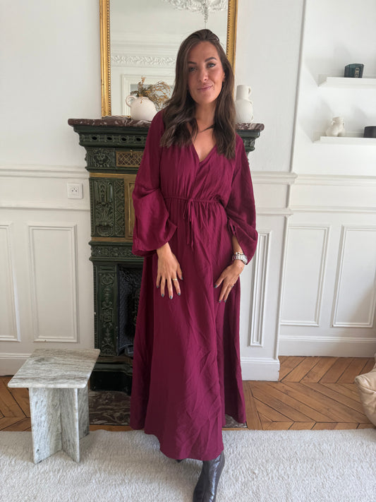 Robe Jiloa bordeaux