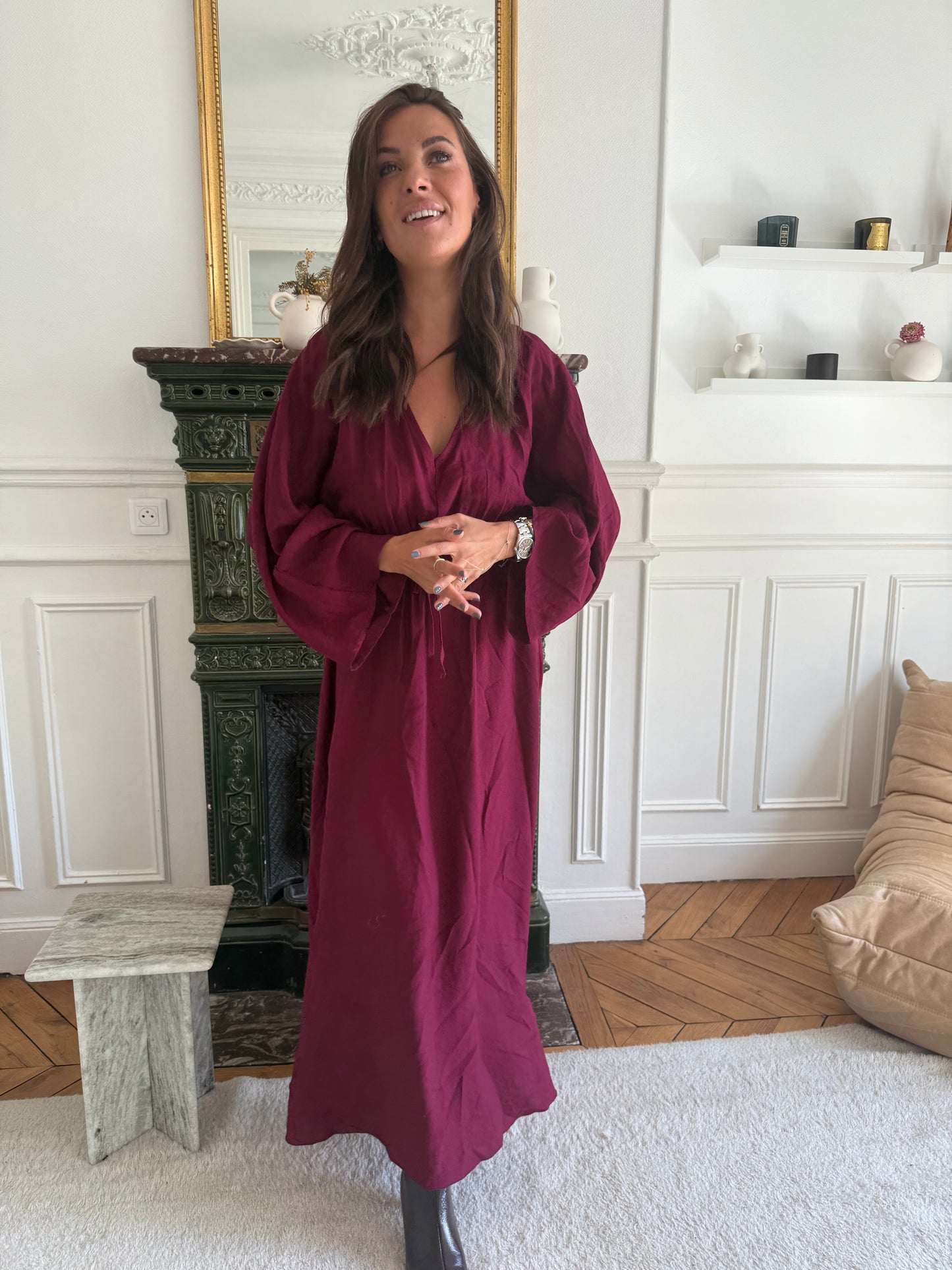 Robe Jiloa bordeaux