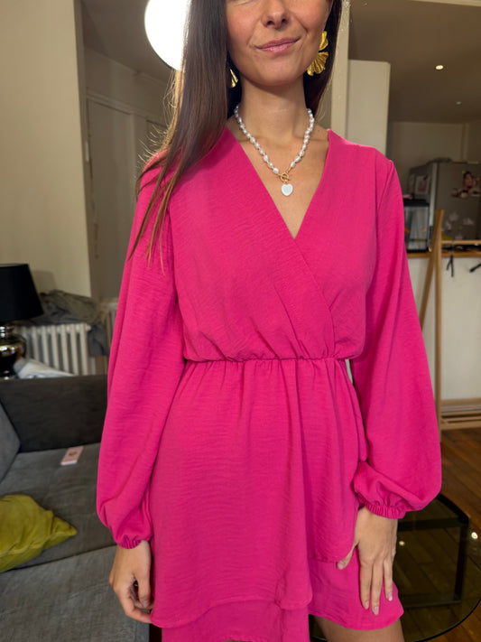 Robe Elmiana Fushia