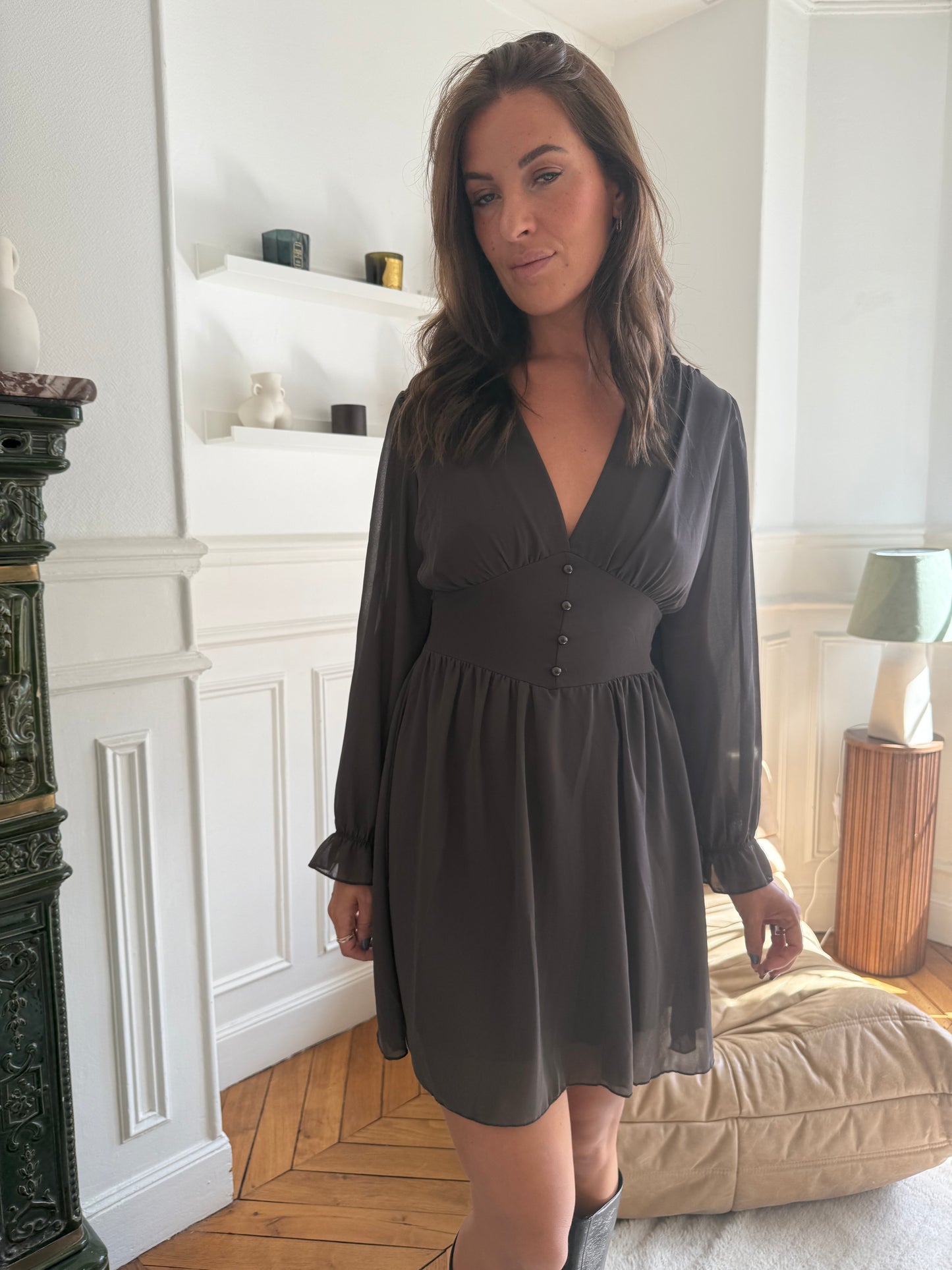 Robe Lily taupe