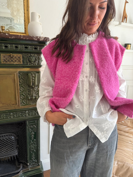 Gilet Julia fushia taille unique
