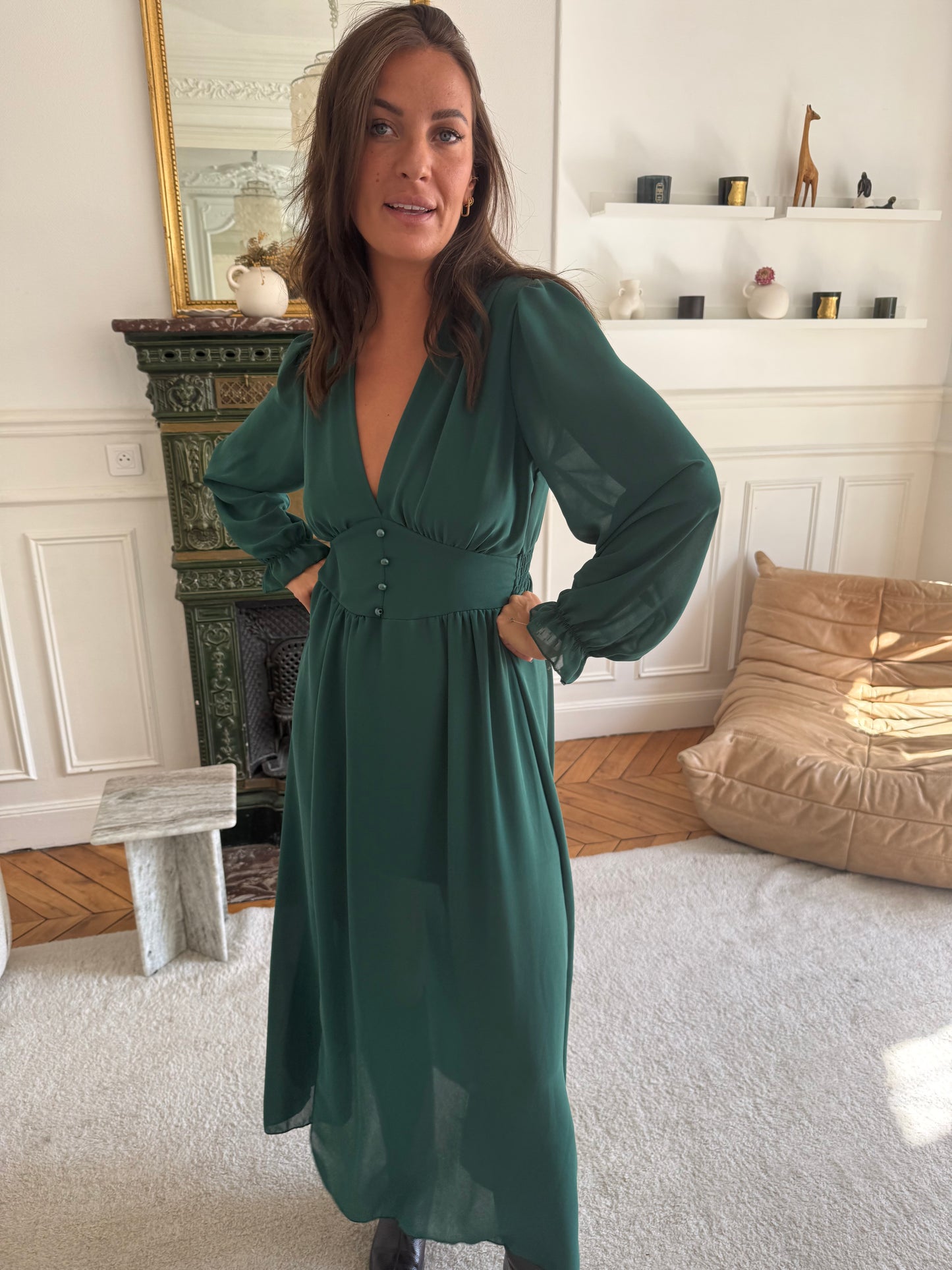 Robe Nina verte