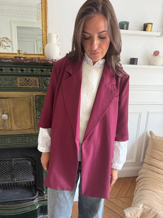 Blazer Emy bordeaux taille unique du 34 au 46