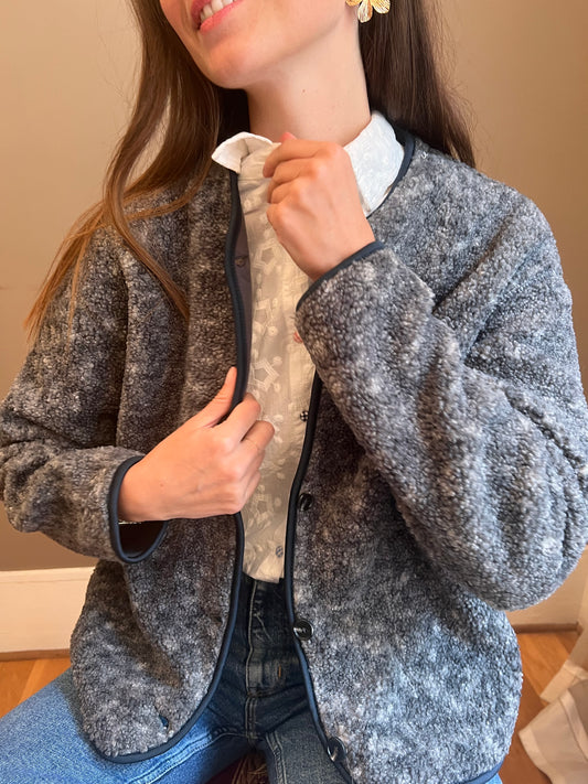 Veste moumoute gris taille unique du 34 au 44