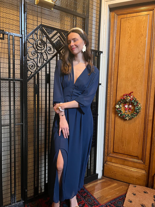 Robe NINA BLEU MARINE